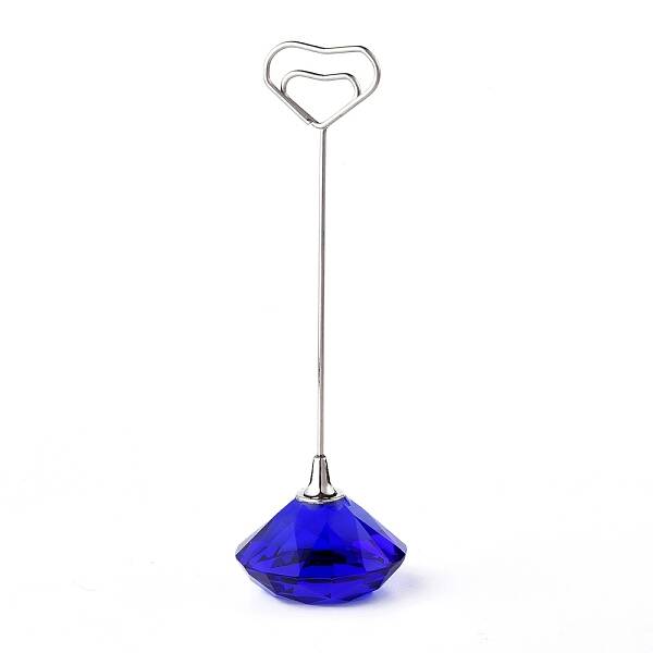 Diamond Shape Glass Name Card Holder