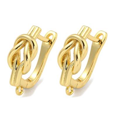 Rack Plating Brass Hoop Earring Findings