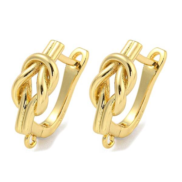 Rack Plating Brass Hoop Earring Findings