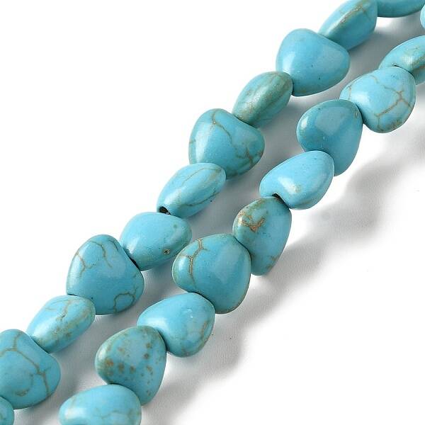Synthetic Turquoise Dyed Beads Strands