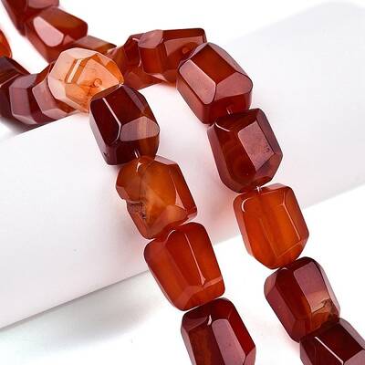 Natural Red Agate Beads Strands