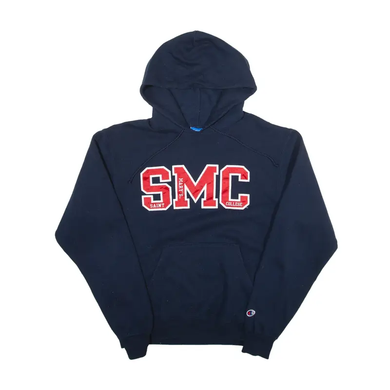 CHAMPION Eco Fleece St Mary's College, Indiana Hoodie Blue Pullover Womens S