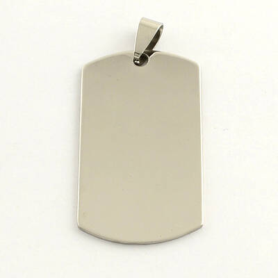 Non-Tarnish 201 Stainless Steel Rectangle Stamping Blank Tag Pendants