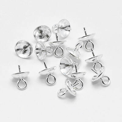 Anti-Tarnish Rhodium Plated 925 Sterling Silver Pendant Bails