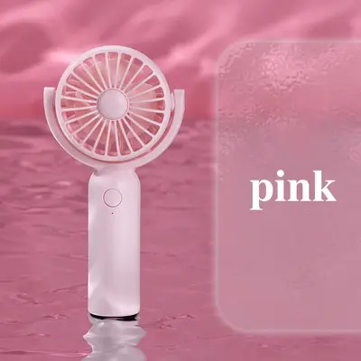 Portable Handheld Fan, 1 Count USB Rechargeable Fan with 180-Degree Rotation, 3-speed Wind Speed Fan for Home Office Outdoor ...