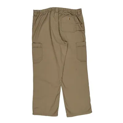 Carhartt Cargo Trousers - 36W 30L Beige Cotton Blend