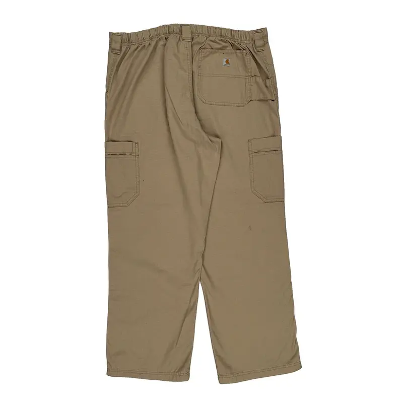 Carhartt Cargo Trousers - 36W 30L Beige Cotton Blend
