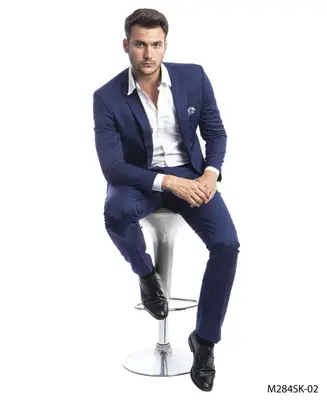 Tazio Men's 2pc Skinny-Fit Suit - Bold Colors