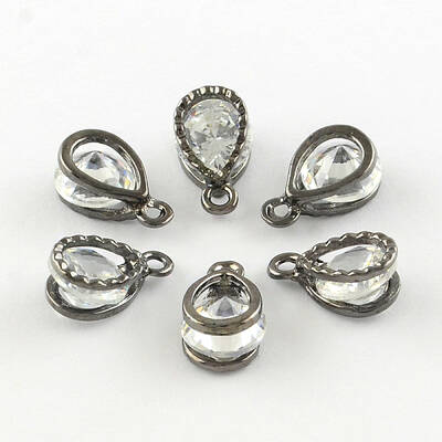 Teardrop Alloy Charms