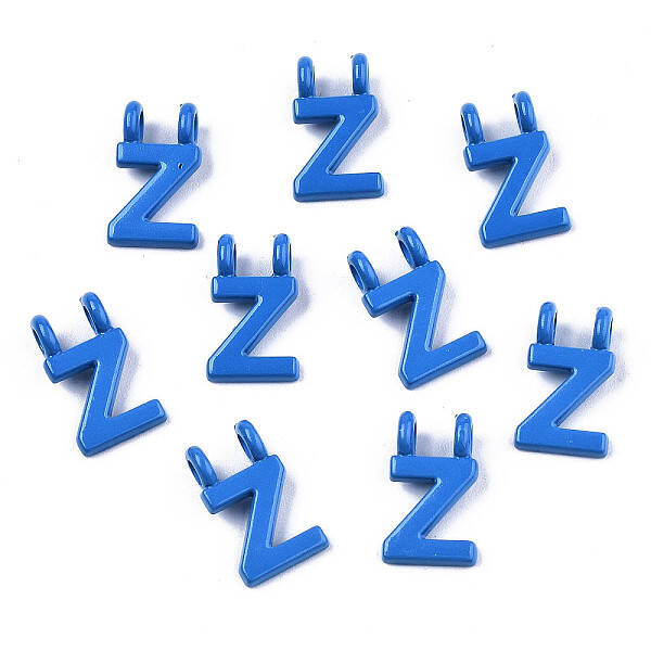 Spray Painted Alloy  2-Loop Link Pendants