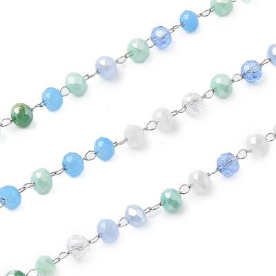 Glass Round Beaded Chains