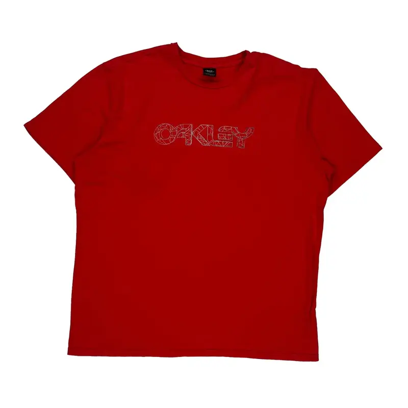 Oakley T-Shirt - 2XL Red Cotton