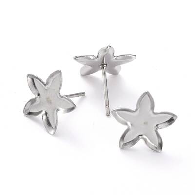 Non-Tarnish 304 Stainless Steel Stud Earring Settings
