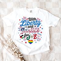 With Liberty And Justice For All Shirt, Fundemantal Rights Shirt, BLM Tshirt, Antiracism Shirt, Human Rights Shirt, Equality ...