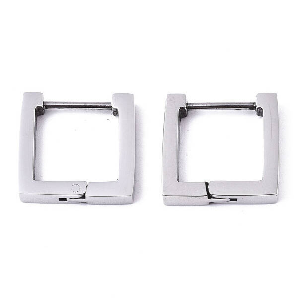 Non-Tarnish 304 Stainless Steel Huggie Hoop Earrings