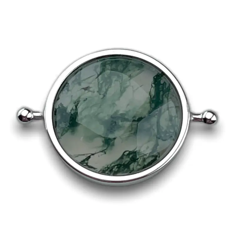 Moss Agate Round Crystal Element