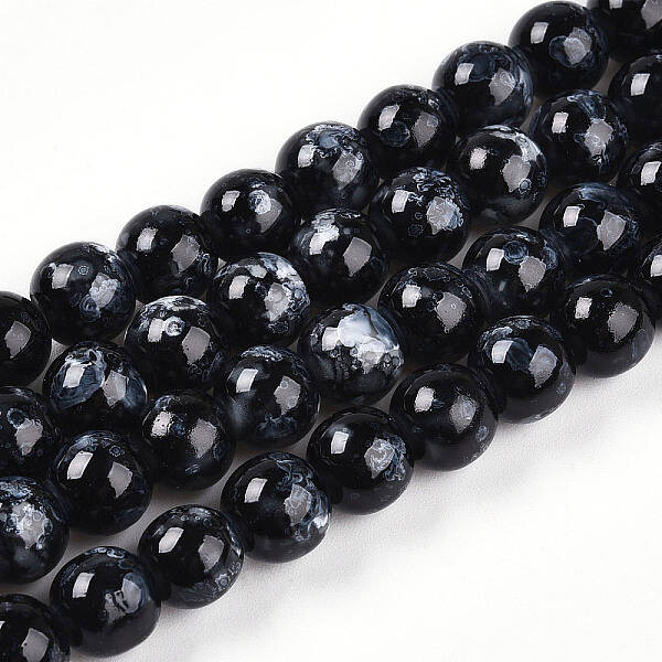 Baking Painted Glass Beads Strands