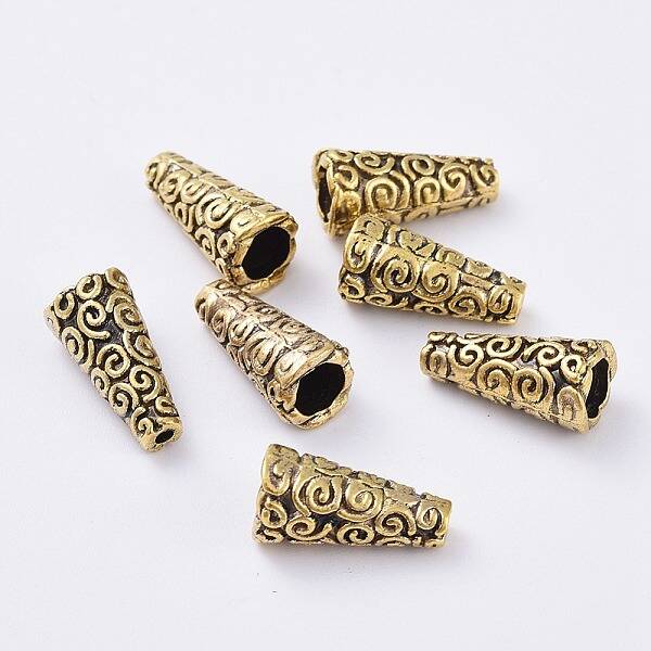 Tibetan Style Alloy Bead Cap