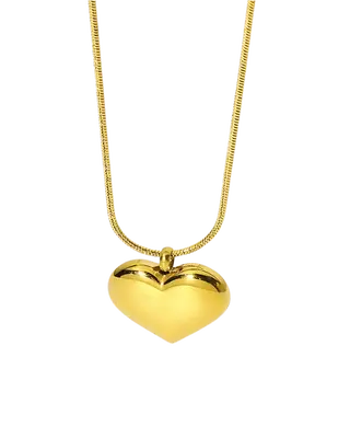 Best Trending 18K Gold Heart Pendant Necklace Gift on Sale for Women, Lady, Mother, Wife