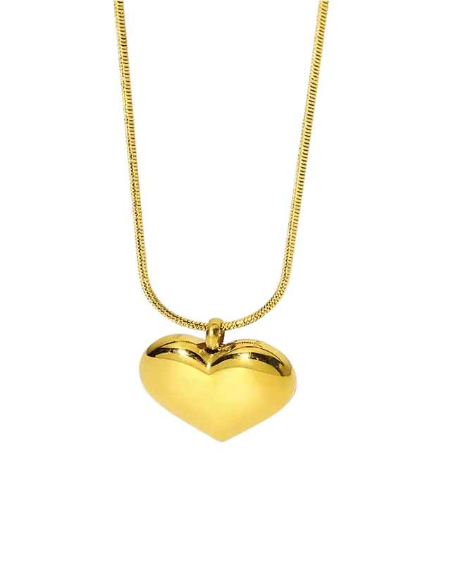 Best Trending 18K Gold Heart Pendant Necklace Gift on Sale for Women, Lady, Mother, Wife