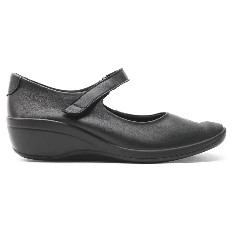 Arcopedico L63 Leather Women's Hook and loop Shoes - Gin Black - Size:US 6.5 Women