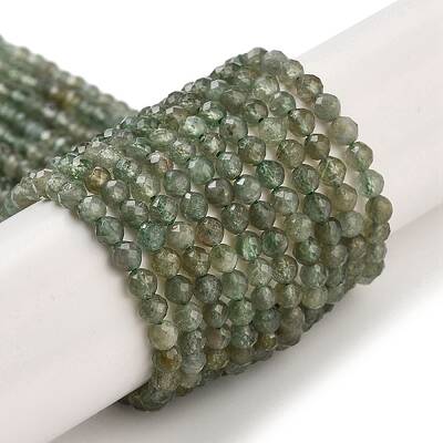 Natural Green Apatite Beads Strands