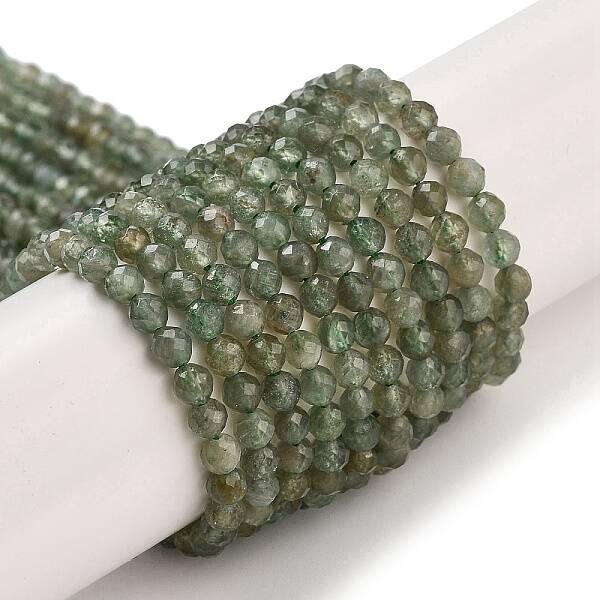 Natural Green Apatite Beads Strands
