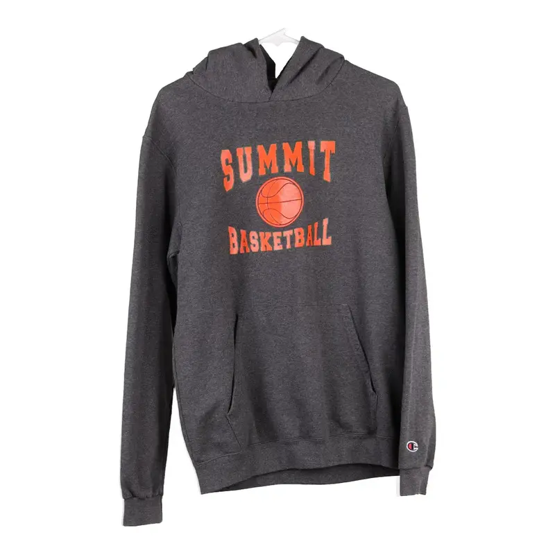 Age 16 Summit Basketball Champion Hoodie - XL Grey Cotton Blend