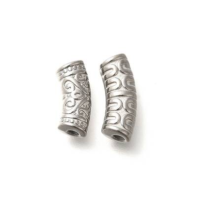 304 Stainless Steel Curved Tube Beads