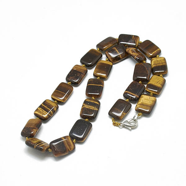 Natural Tiger Eye Beaded Necklaces