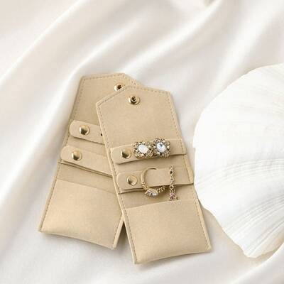 Velvet Jewelry Flap Pouches