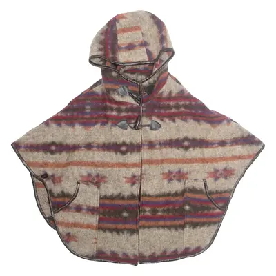 Womens Jacket Beige Hooded Crazy Pattern M