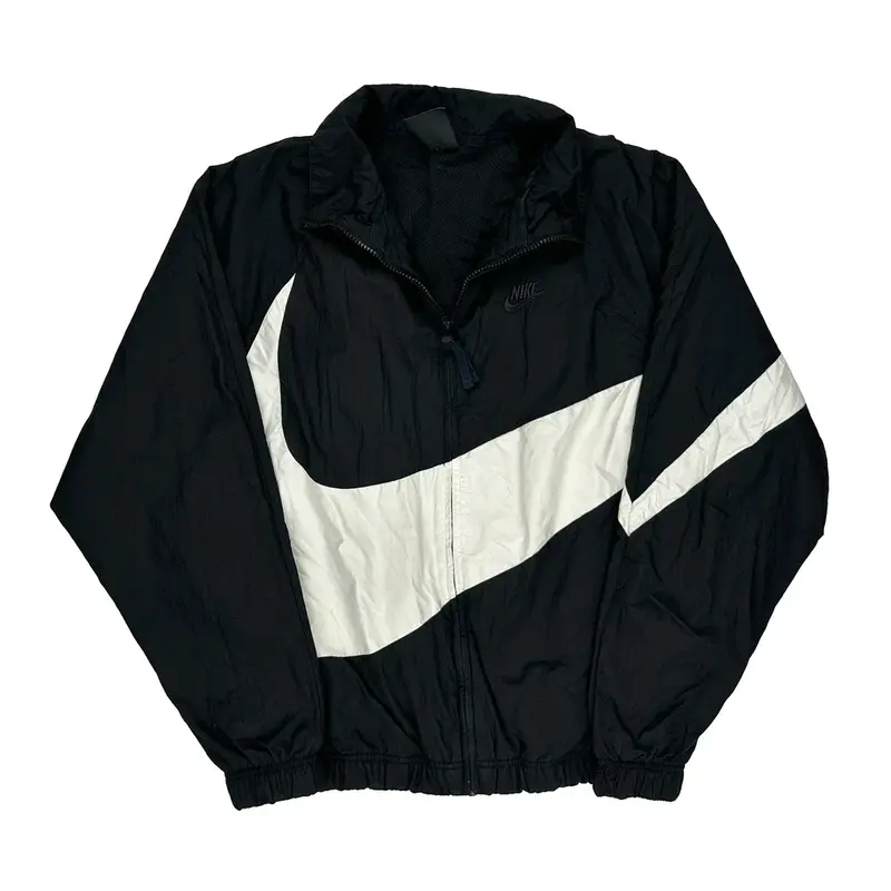 Nike Track Jacket - Small Black Nylon | Size: small