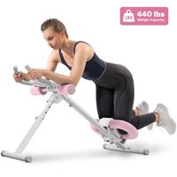 MERACH Adjustable Ab Trainer Machine with LCD Monitor, Foldable Abdominal Exercise Machine Core Trainer Machine Workout for A...