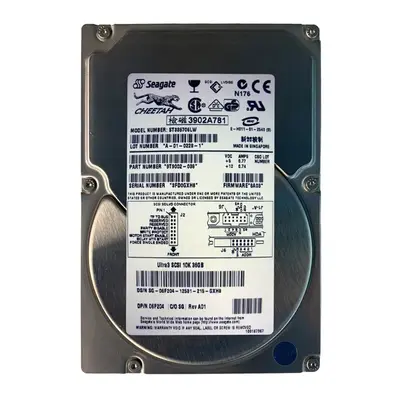 06F204 Dell 36GB Ultra-160 SCSI 10000 3.5-inch Hard Drive