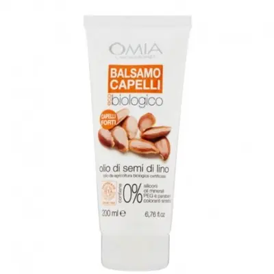 Omia Eco Organic Conditioner Linseed Oil Frizzy Hair 180 ml