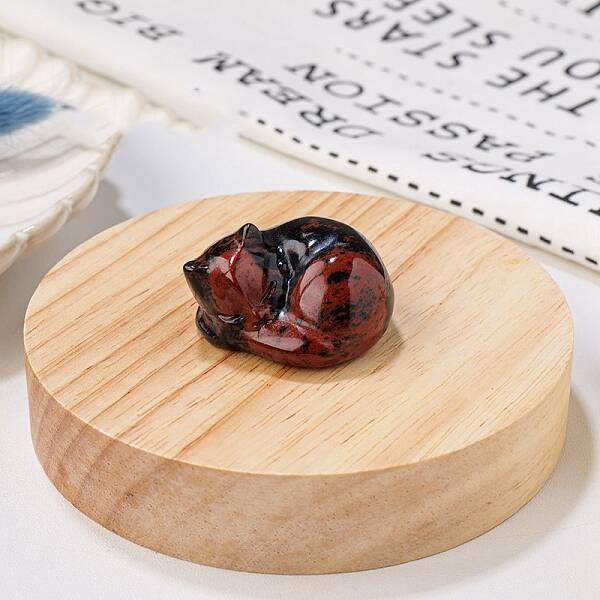 Natural Mahogany Obsidian Display Decorations