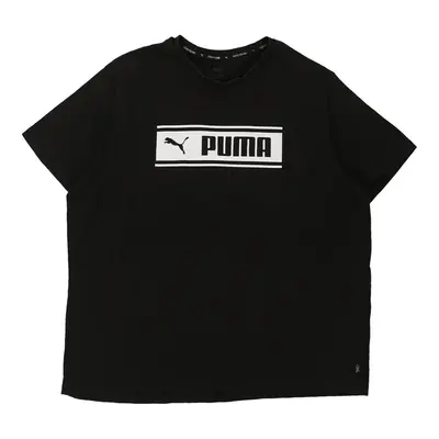 Puma Spellout T-Shirt - 2XL Black Cotton