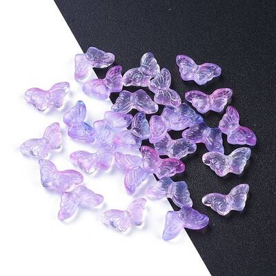 Electroplate Transparent Glass Beads
