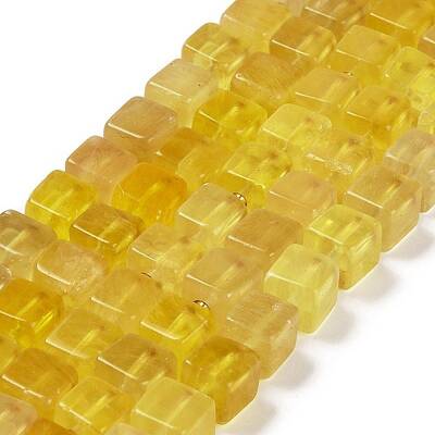 Natural Yellow Fluorite Beads Strands