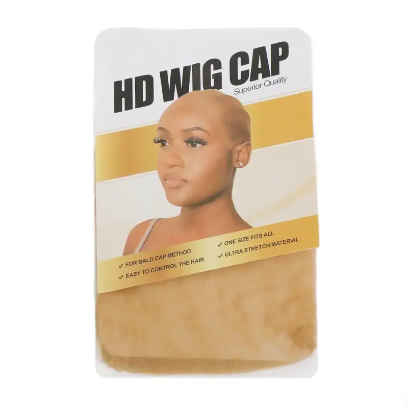 OQHAIR 1 PACK Invisible HD Human Hair Wig Cap Stretchable Elastic Hair Net For Women