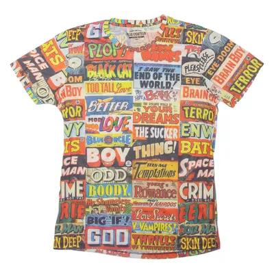PLUS EIGHTEEN Comic Mens T-Shirt Red L
