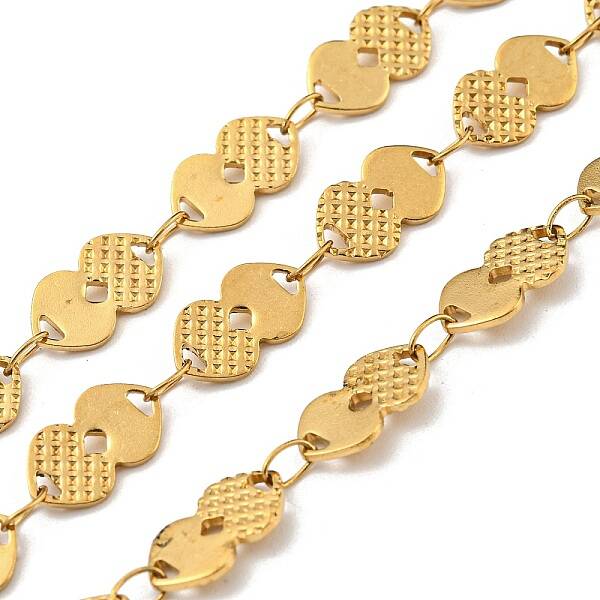 Ion Plating(IP) 304 Stainless Steel Heart Link Chain