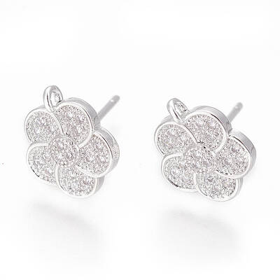 Brass Stud Earring Findings