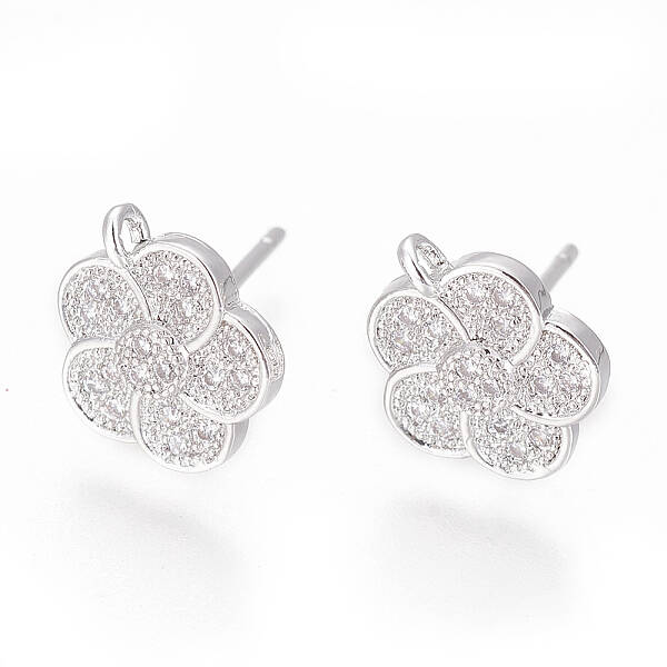 Brass Stud Earring Findings