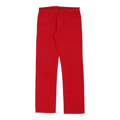 Miu Miu Trousers - 34W UK 14 Red Cotton | Size: UK 14