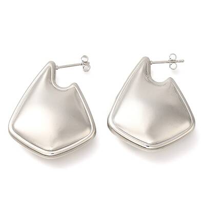 Rack Plating Brass Stud Earrings