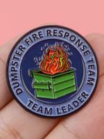 Cartoon Dustbin Quotes Brooch, Creative Letter Badge, Fashion Accessories for Women & Men, Enamel Durable Metal Pins Suitable...