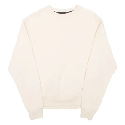 ADIDAS Mens Sweatshirt Beige Crewneck S