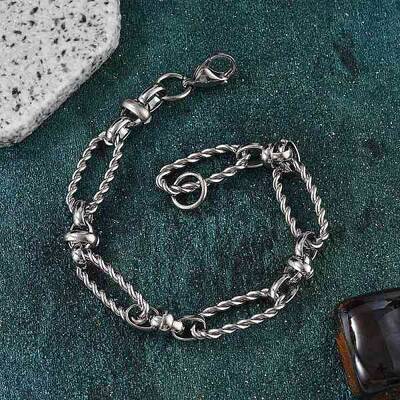 304 Stainless Steel Figaro Link Chain Bracelets for Women Men